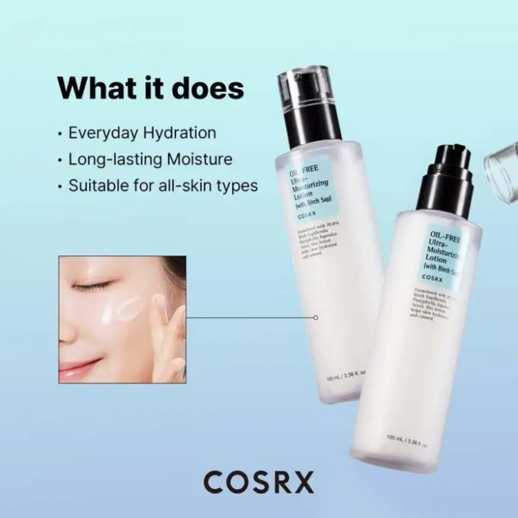 لوشن مرطوبکننده COSRX با ۷۰٪ شیره درخت توس